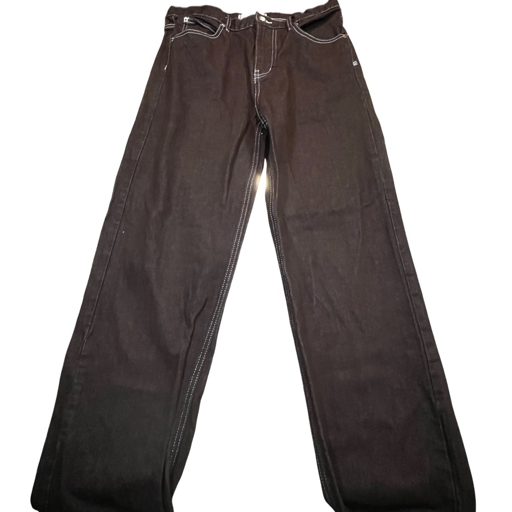 BDG Urban Outfitters Mens Skate Fit Jeans Brown Contrast Stitch 30x30 Relaxed